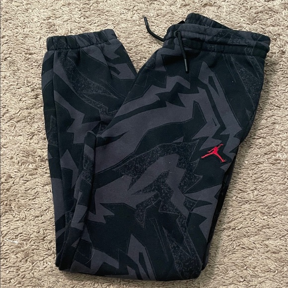 Jordan Black and Gray Kids Sweatpants - Picture 1 of 1